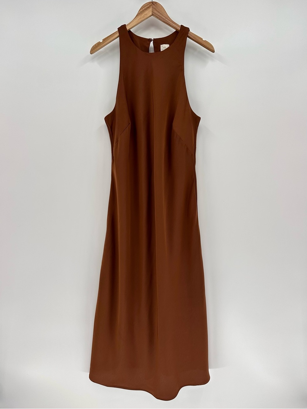 a new day Espresso Brown Satin Women's Size L